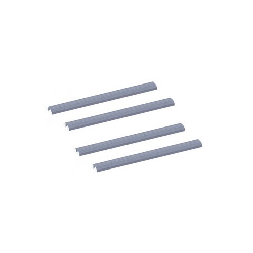 Quantum TTK-8 NSF 96"L Chrome Plated Overhead Track Kit