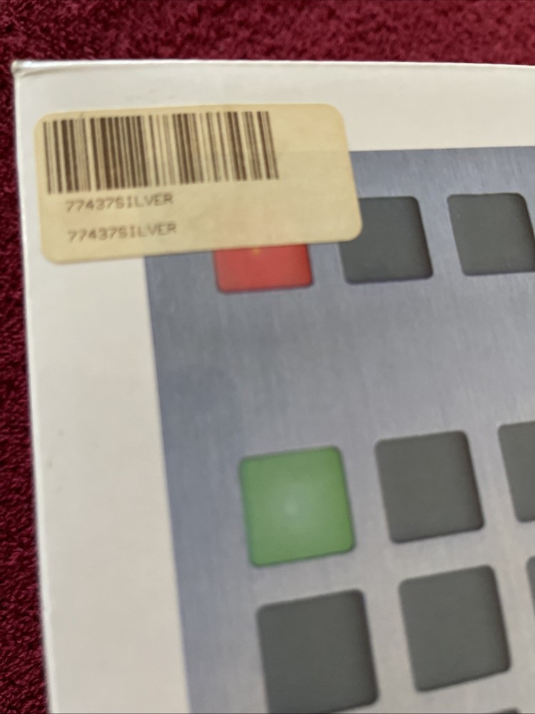 Tix Clock Cube Root LED Silver Face Novelty Clock With Digital Display