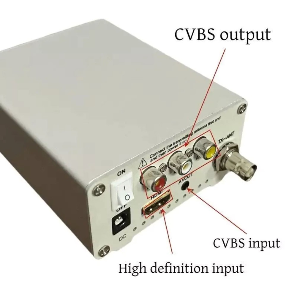 VHF/UHF Analog TV Transmitter Support HD/AV Input Analog Signal Transmitter