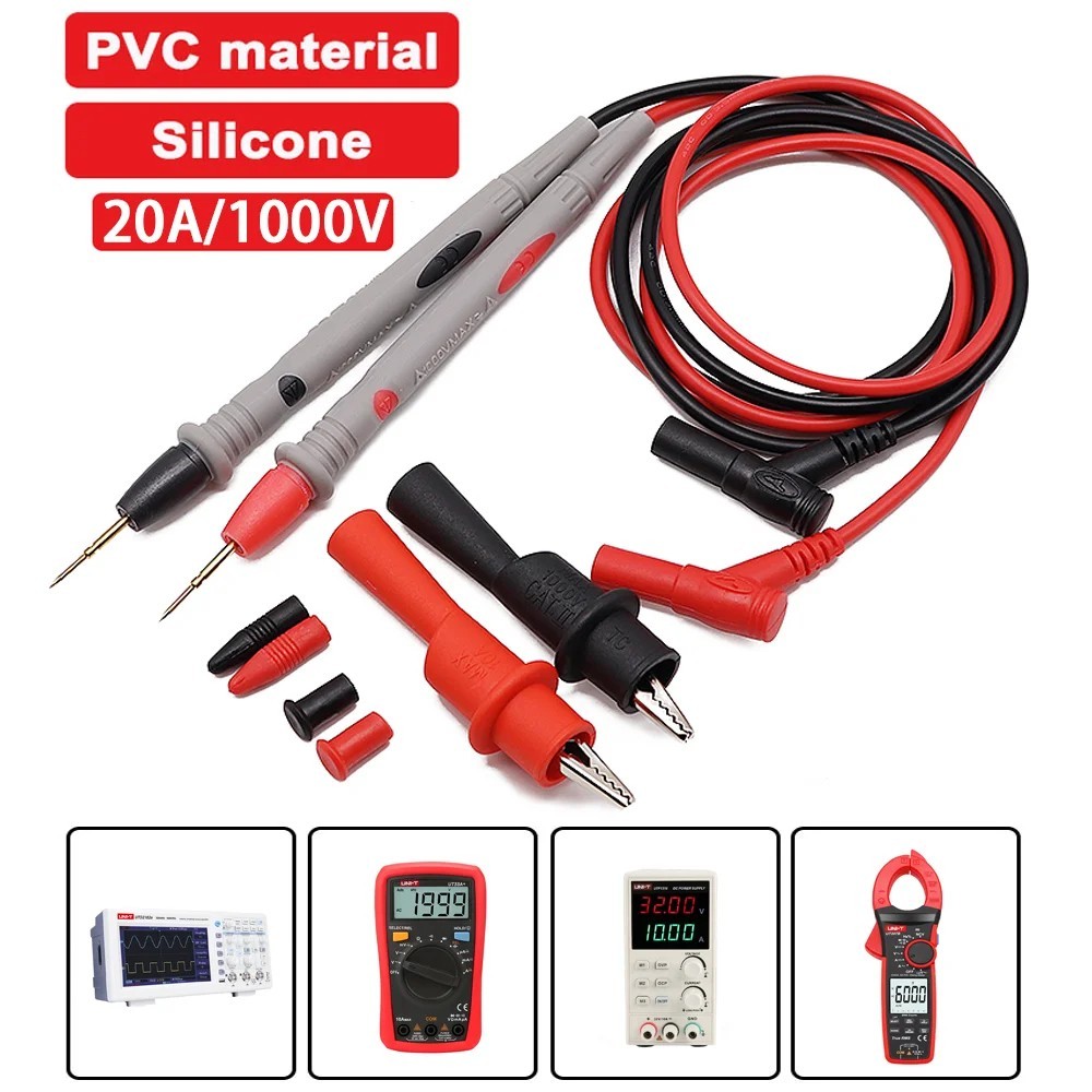 Universal Digital Multimeter MultiMeter Test Lead Probe Wire Pen Cable 1000V 10A
