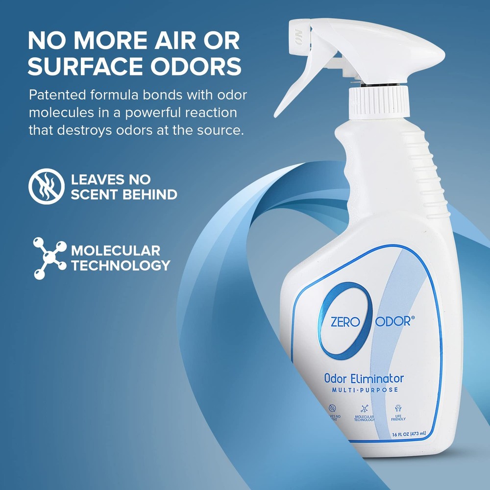 Zero Odor – MultiPurpose Odor Eliminator Air & Surface Odor – Technology for...