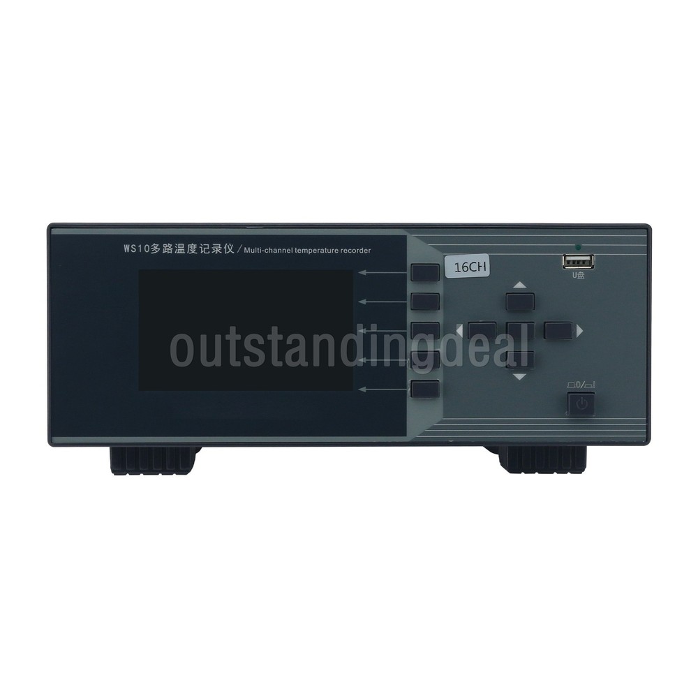 WASITES WS10-16 16CH Multi-Channel Temperature Recorder Temperature Logger ot25