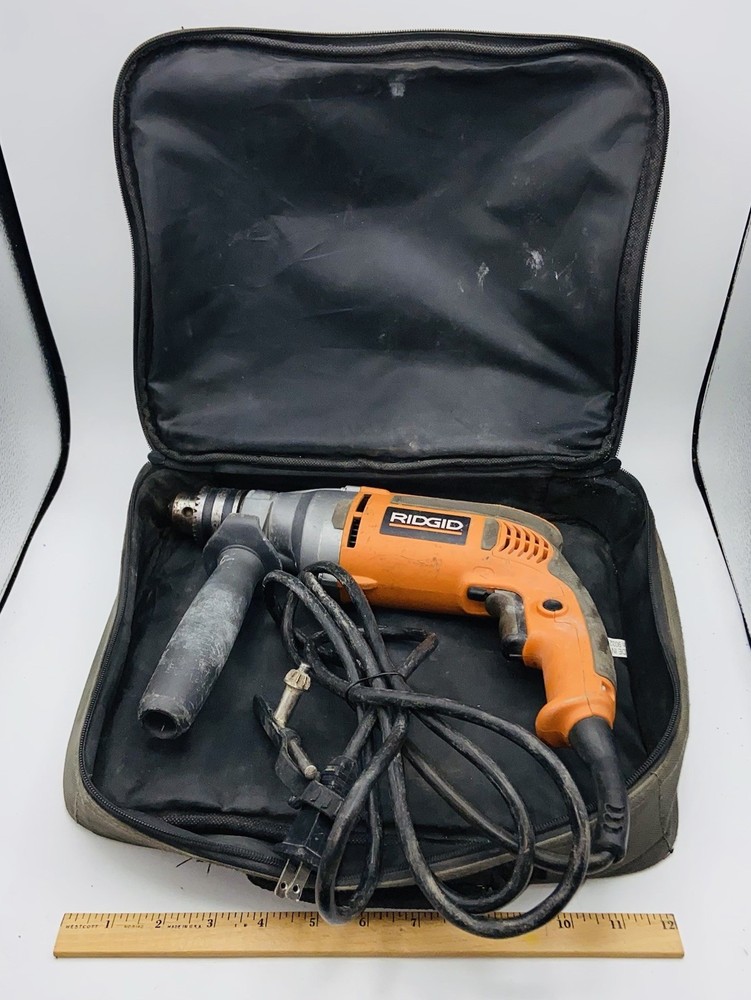 RIDGID 8-Amp 1/2 in. Heavy-Duty Variable Speed Reversible Drill - R71111