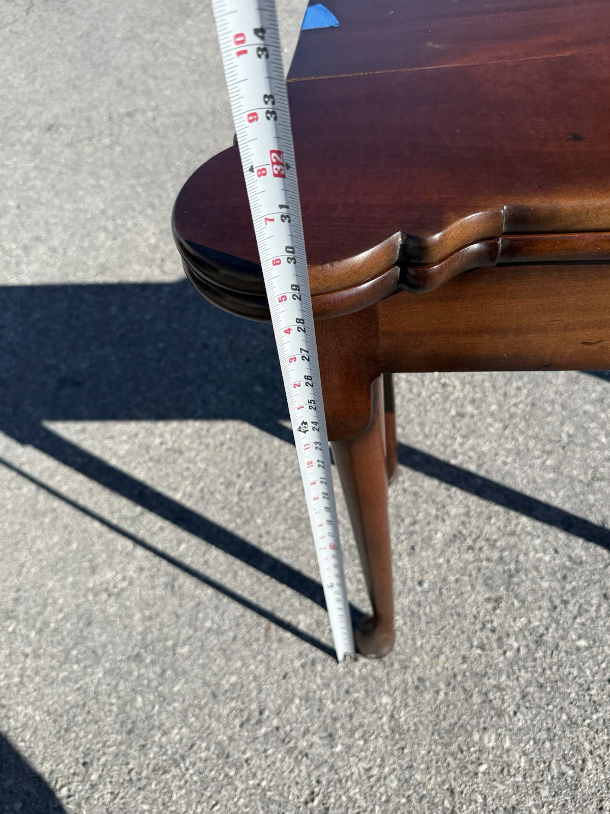 antique 18th century queen anne game card console table 1760s drawer