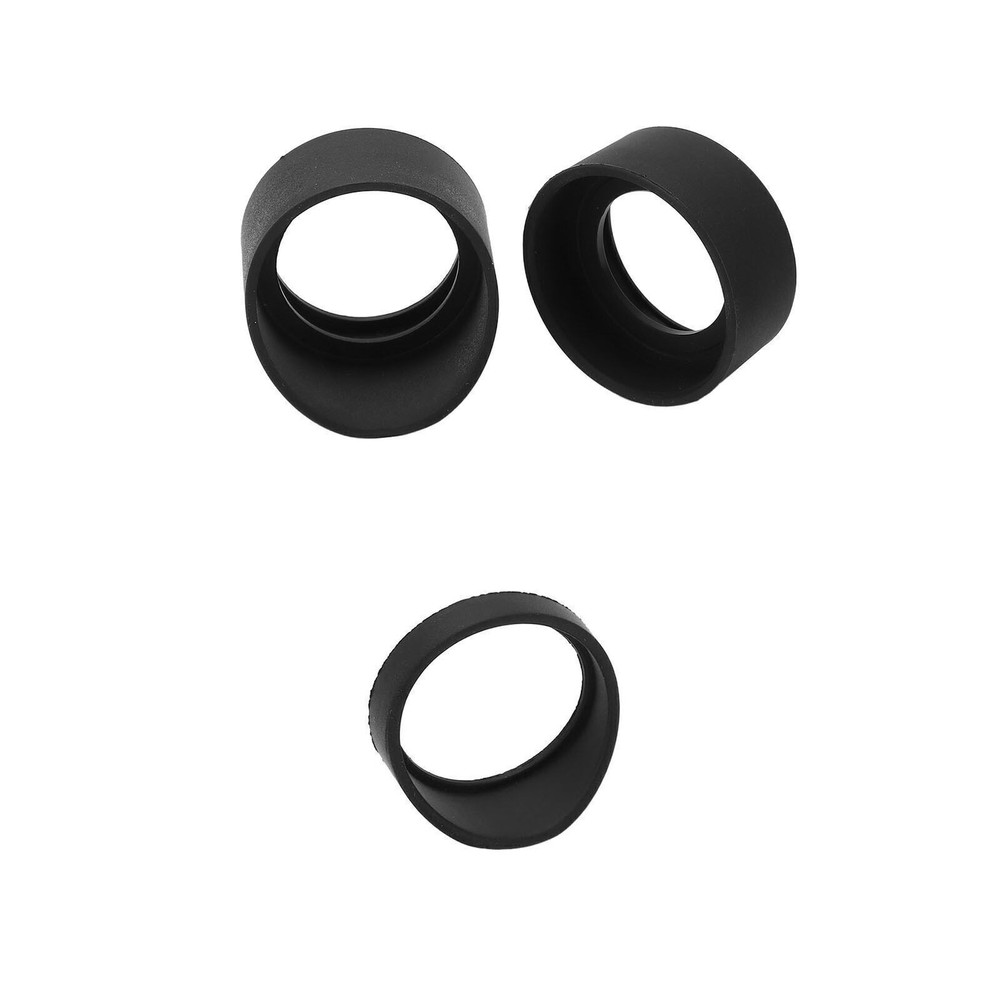 3pcs Microscope Eyepiece Eyeshields Soft Rubber Eyepiece Covers for AmScope SW