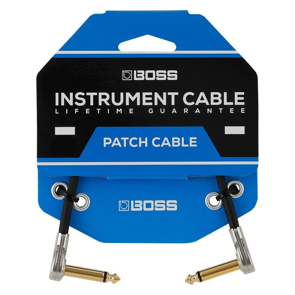 Boss 18" Slimline Patch Cable - Right to Right
