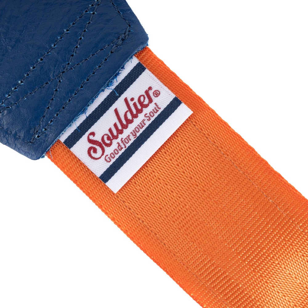 Souldier "All Star" Blue & Orange Pattern 2" Guitar Strap