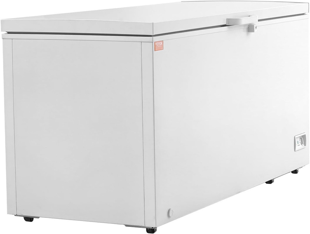 Spacious 17.2 Cu.Ft Chest Freezer with Adjustable Temp & Locking Lid