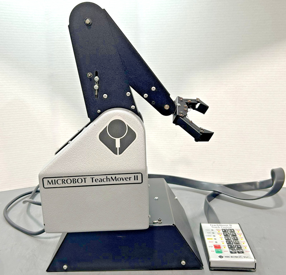 Microbot Teach Mover 2 Programmable Robot Arm w/ Remote Power Tested