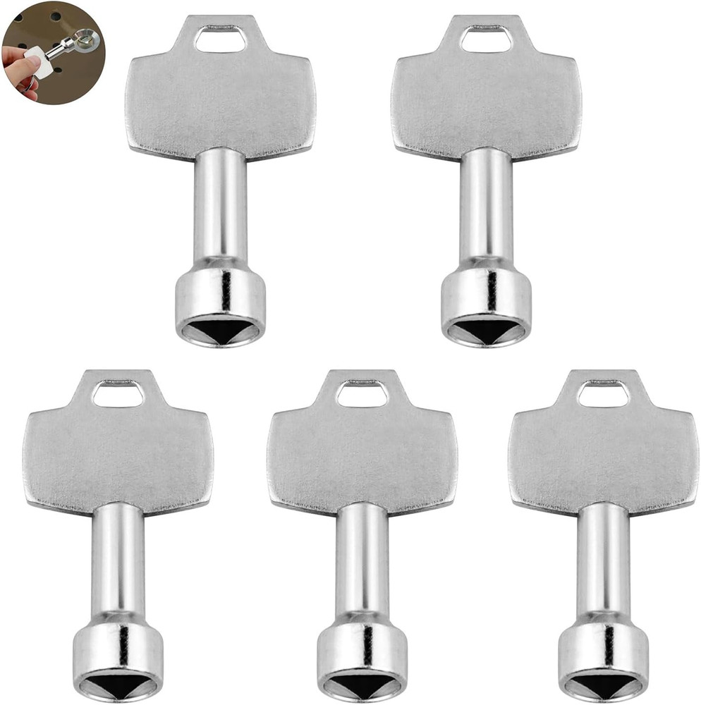 5 Pack Trash Can Key Utility Keys Triangular Socket Key  Cabinet Key Triangle Sp