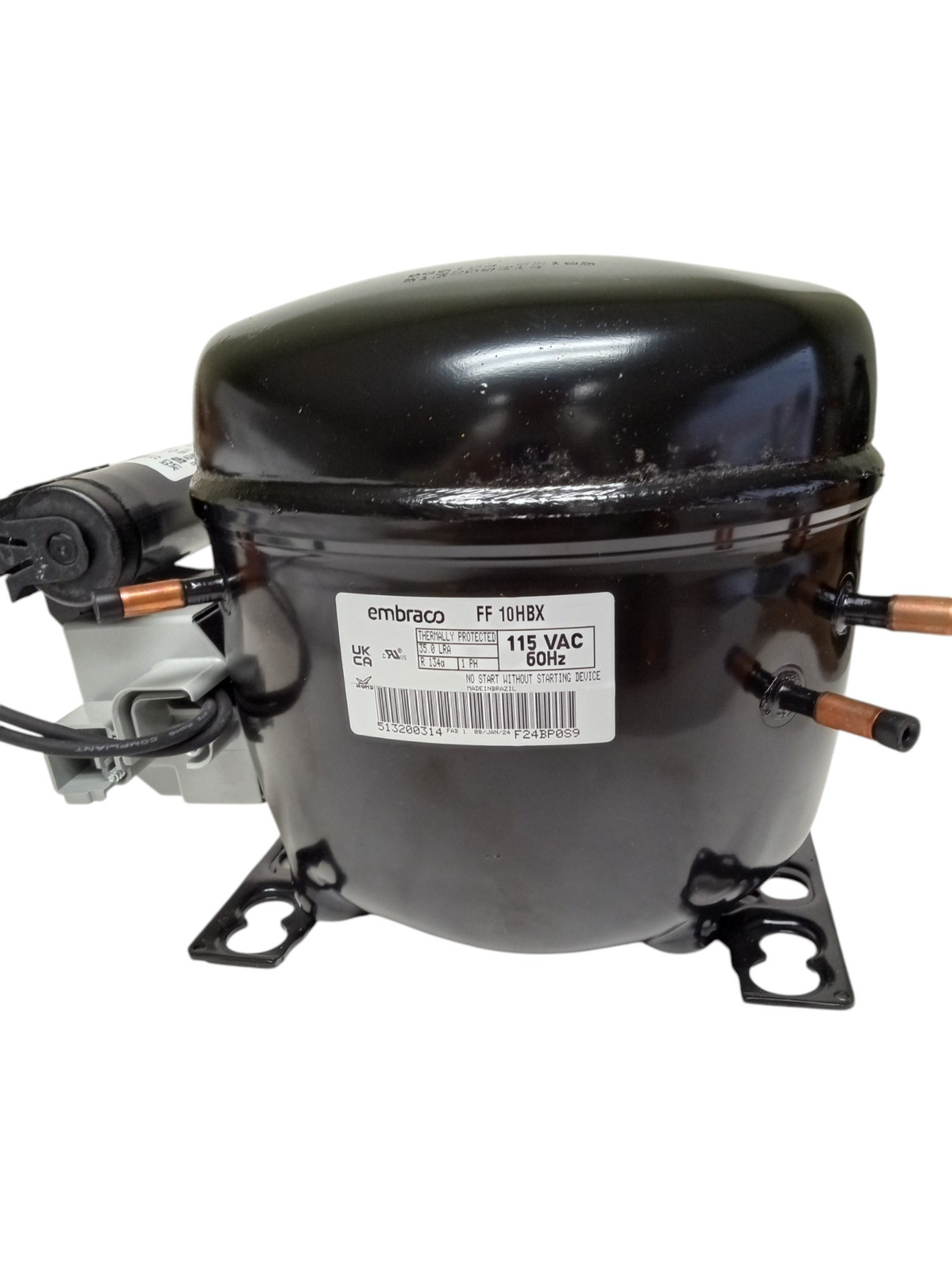 Embraco Refrigerator Compressor FF10HBX 1/4+ HP R134a