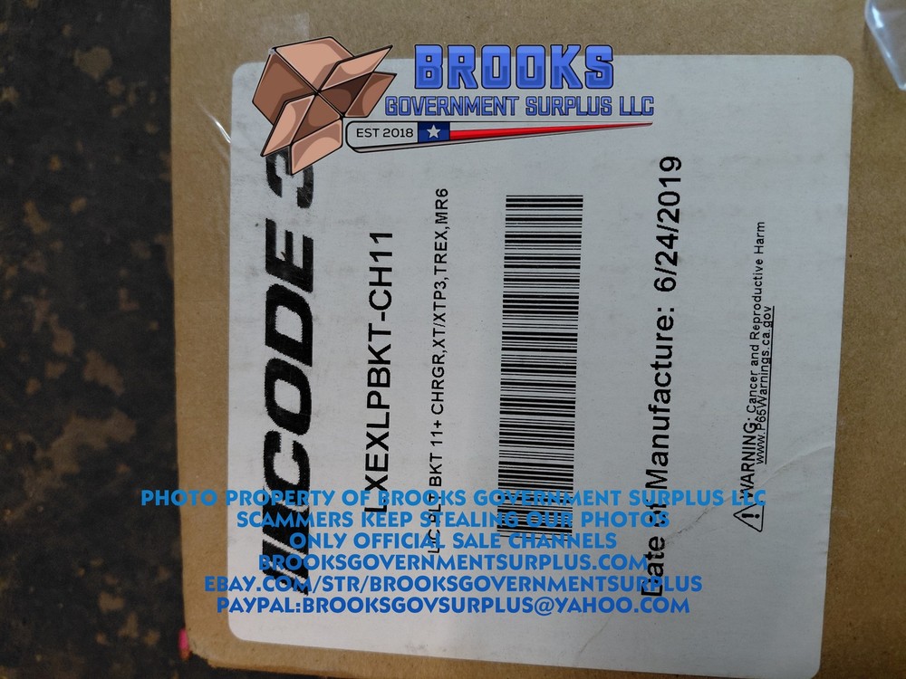 Code 3 License plate bracket 2011 Plus Dodge Charger XTP3/TREX/MR6 lighthead NEW
