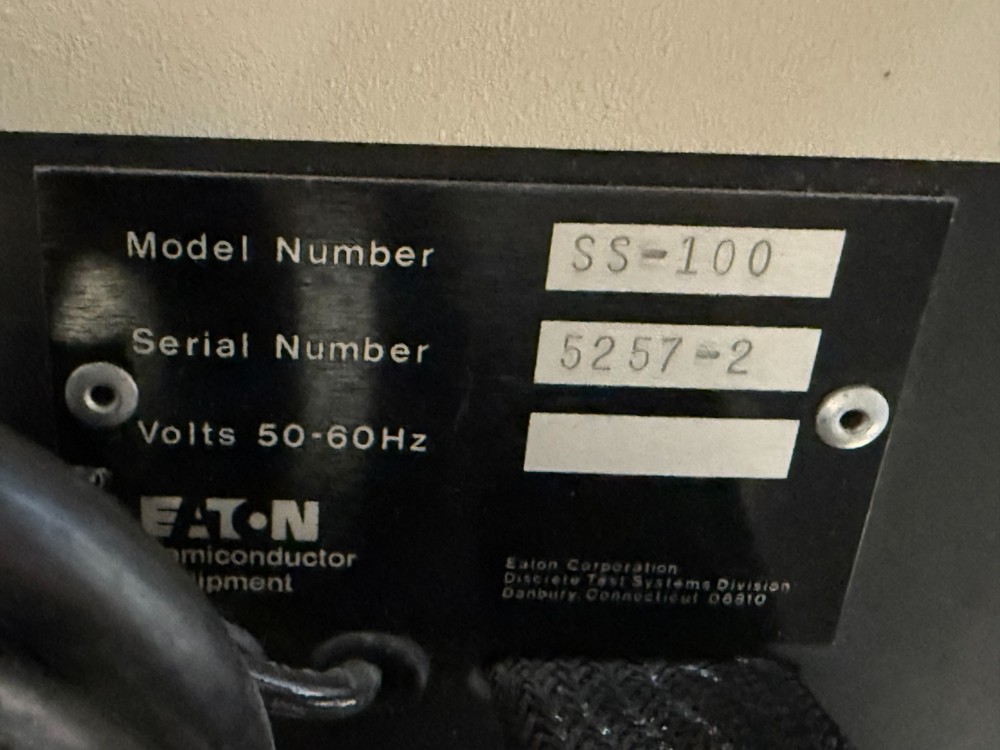 Lorlin Eaton SS-100 Semiconductor Testing Array 2 - 3 lead MEM Test Services