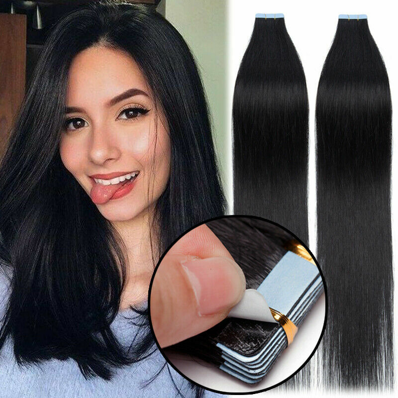 Tape in Hair Extensions 100% Remy Real Human Hair Seamless Skin Wefts Balayage