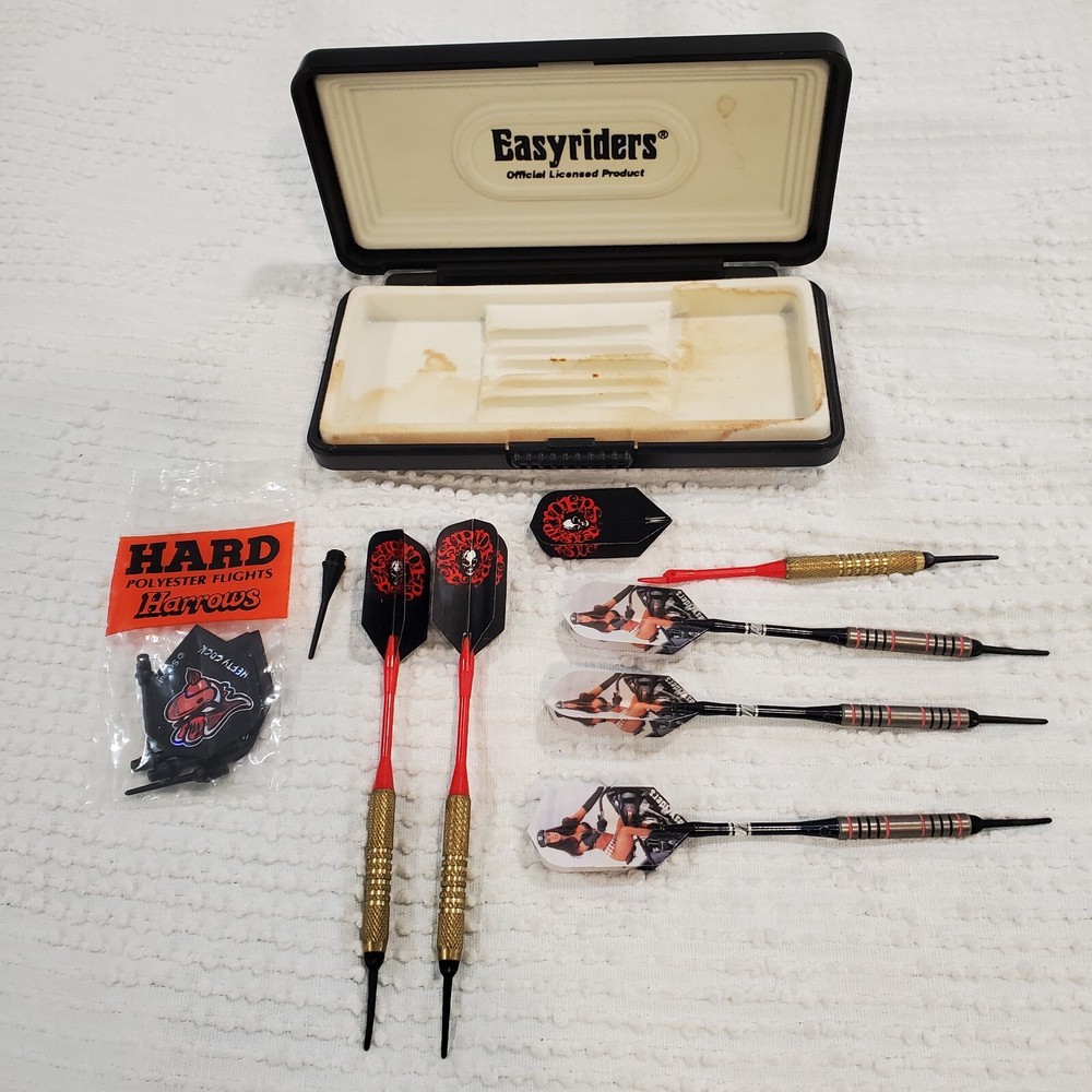Easyriders Darts Set With Case 5 Darts And Extra Tips