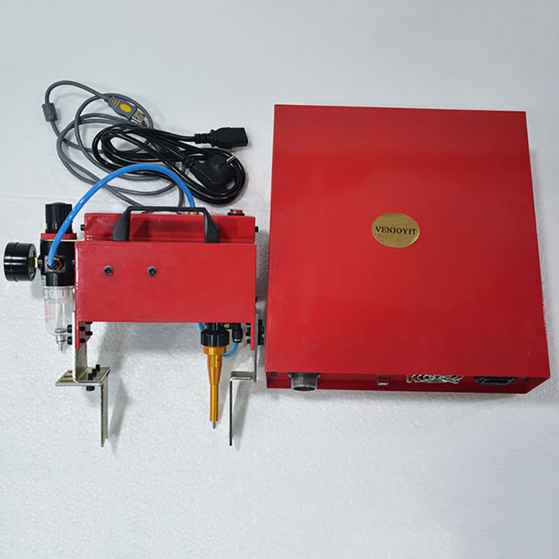 100*20mm Portable Metal Pneumatic Dot Peen Marking Machine for VIN Code Frame