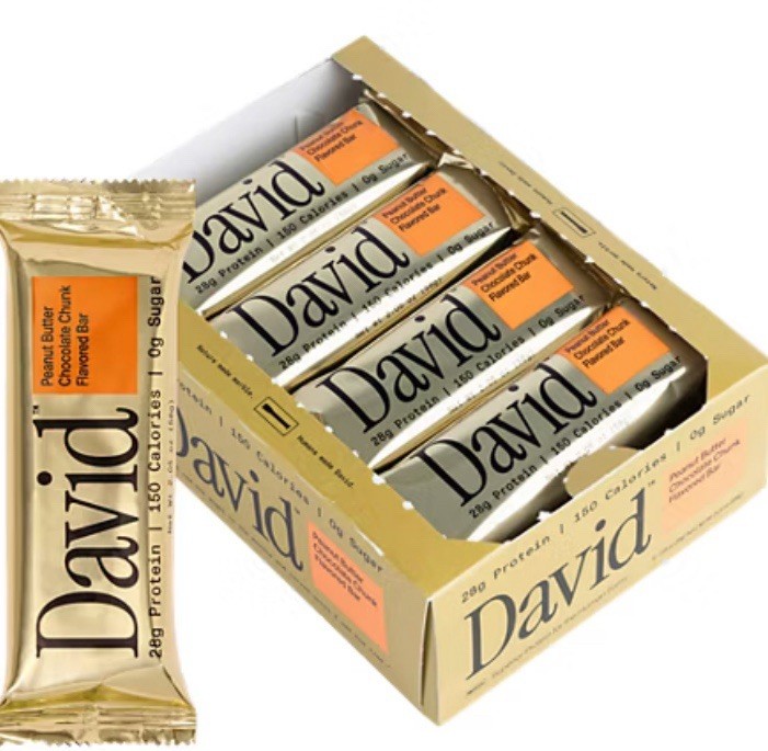 David High Protein Bars No Sugar - Sugar Free Peanut Butter Chocolate Chunk
