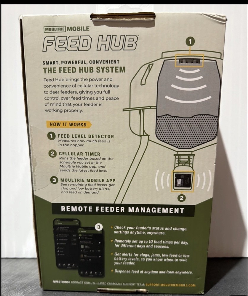 Moultrie Mobile Feed Hub Universal Cellular Timer - New Sealed Box