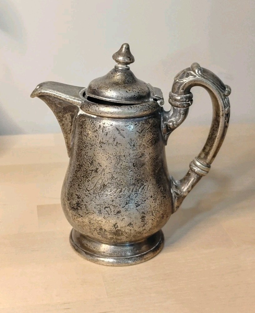 Vintage Bismarck Hotel Silver Plated EP GM Co Creamer Pot.