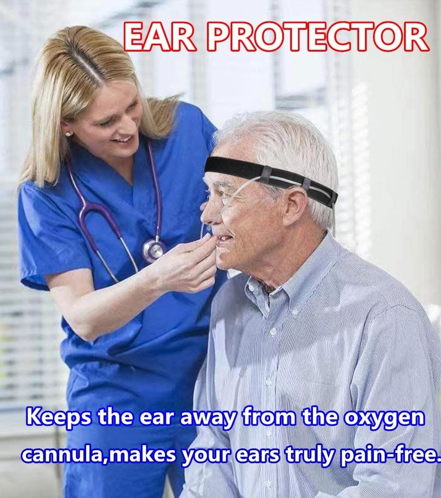 Comfortable Nasal Oxygen Cannula Ear Protector，Adjustable Cannula...