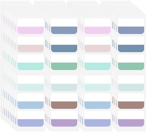Large colored index tabs repositionable page markers