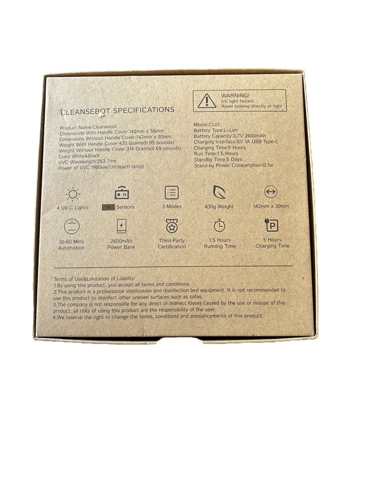 Cleansbot: Worlds First Bacteria Killing Robot: UV Light Sensors