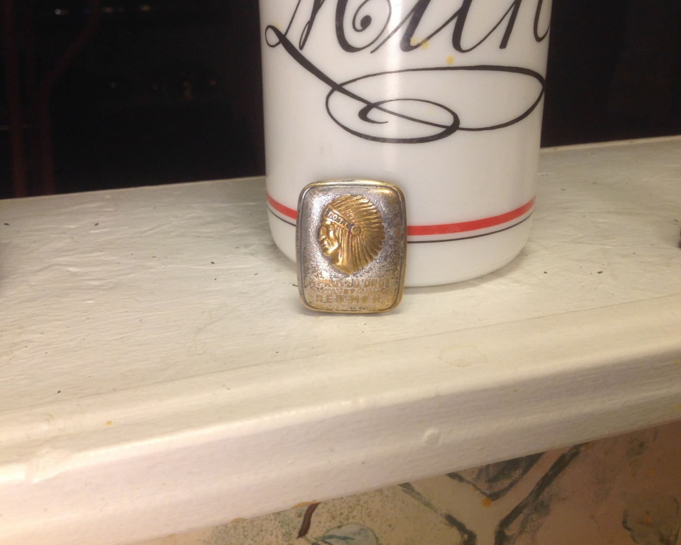 Indian Headdress TOTE Improved Order of Red Men RARE Hickok Belt Buckle BRONZE