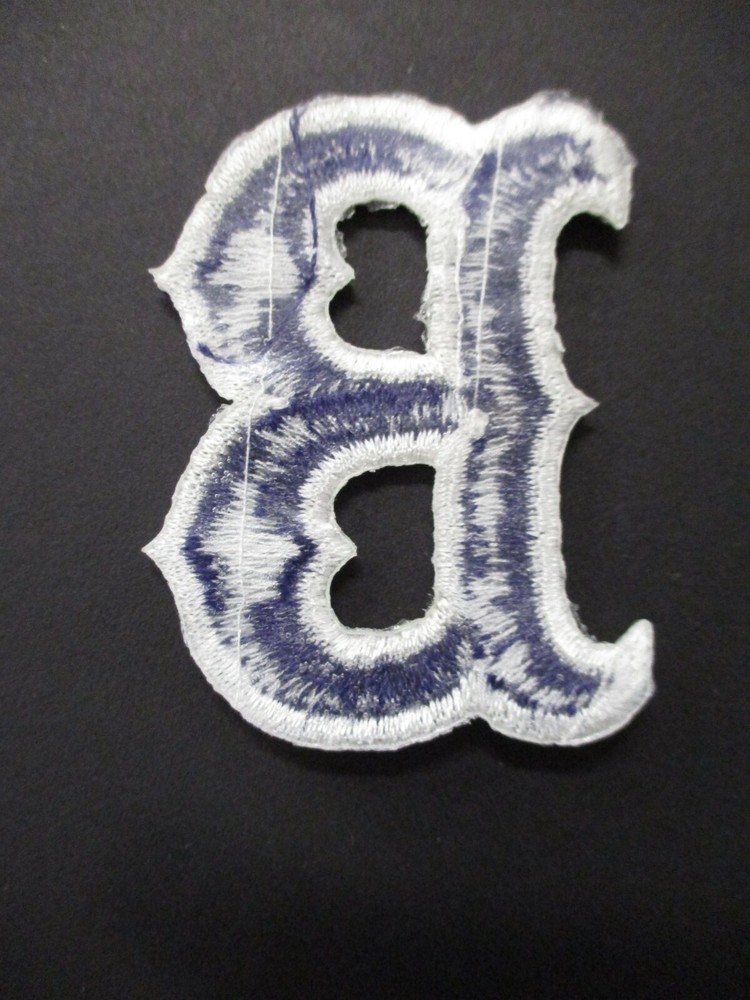 Boston Red Sox B Patch Logo Patch Size 1.5 x 2.25 Inches