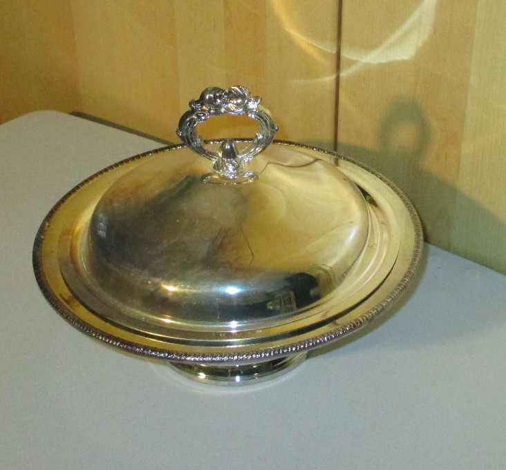 Vintage Regal Quality Silver Serving Dish with Lid