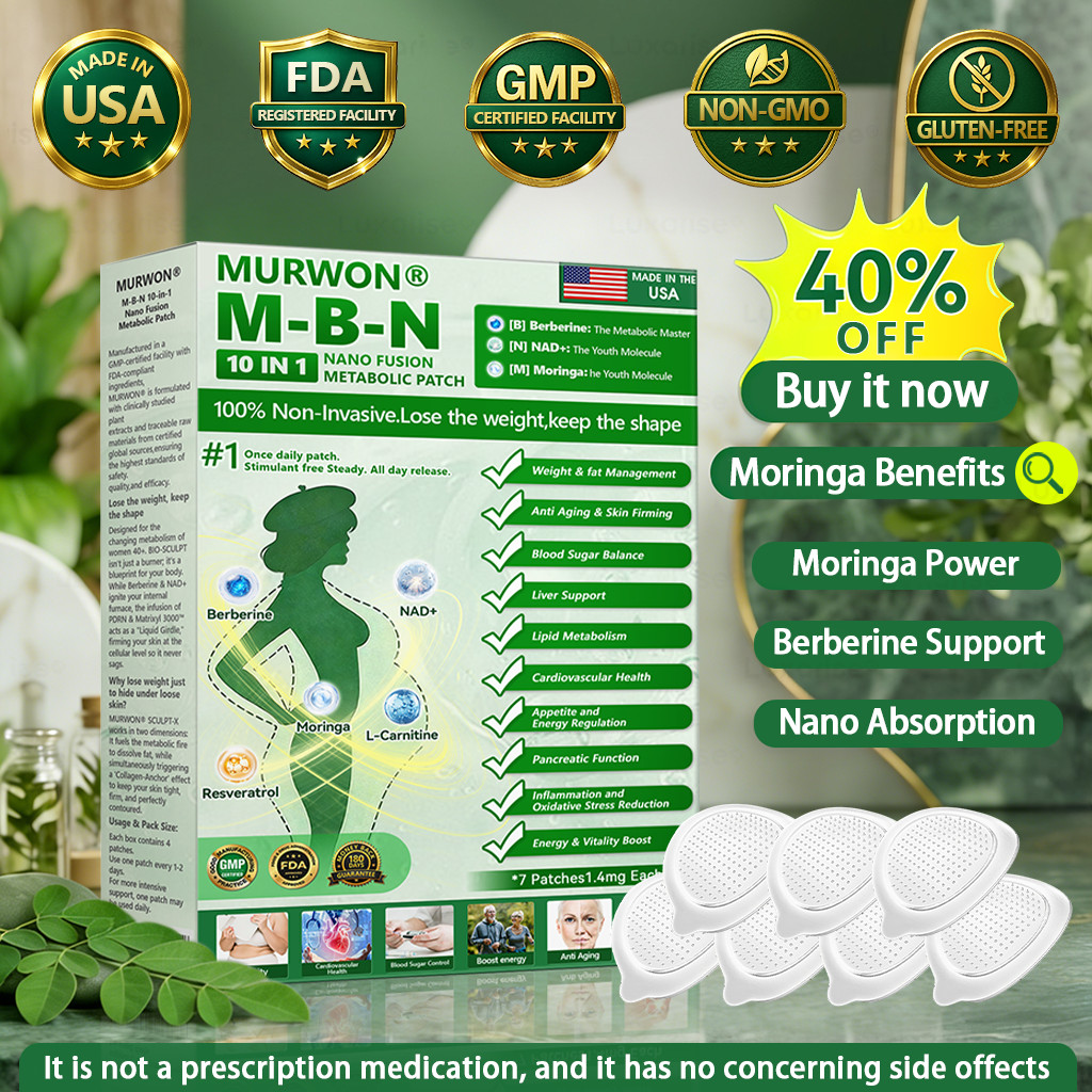 MURWON 10 in 1 Metabolic Patch, Nano Fusion Weight Management Anti-Aging Patches