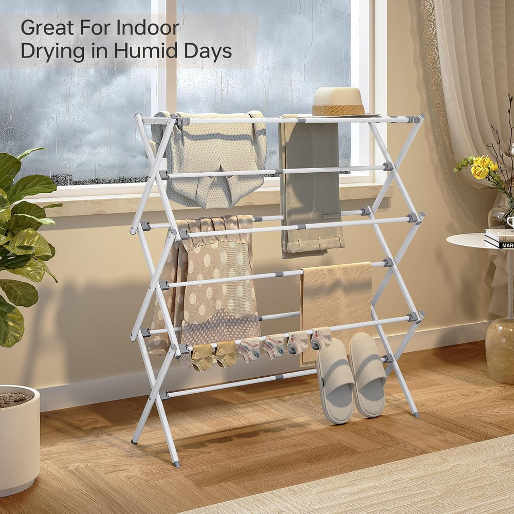 Drying Rack Clothing, Clothes Drying Rack Foldable, Laundry Drying Rack Expandab