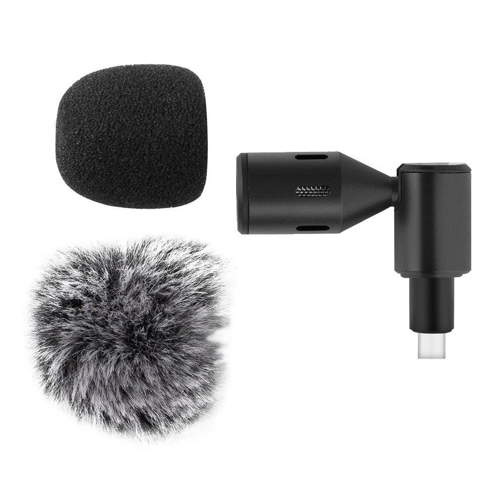 Mini Plug-in Smartphone Microphone   Mic Cardioid Pickup Type-C B2E6