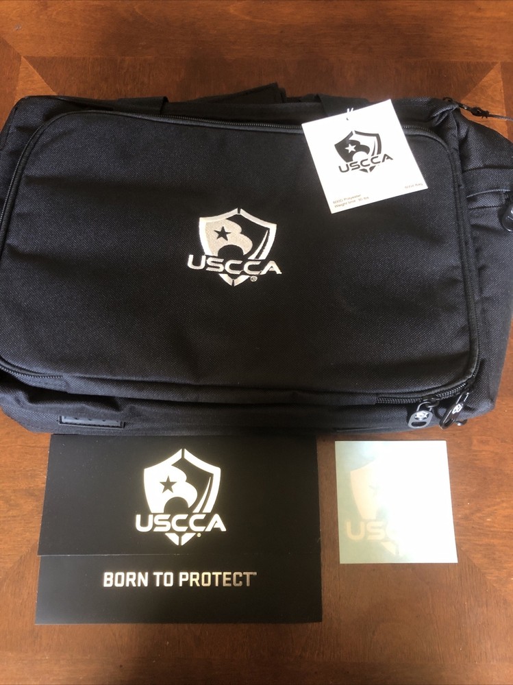 USCCA Range Bag Tactical Duffel Bag Black 600D Shoulder Strap Carrying Case