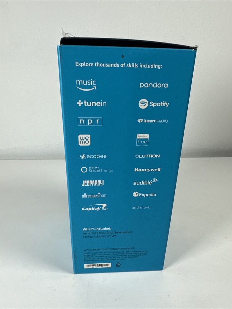 Amazon Echo 2nd Generation Smart Assistant Speaker Open Box New