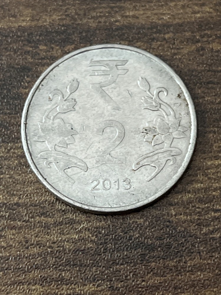 2013 India 2 Rupees Actual Coin TK6070*
