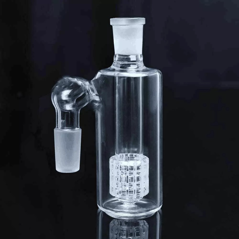 14mm Ash Catcher 90 Degree Glass Water Bong Thick Pyrex Glass Bubbler
