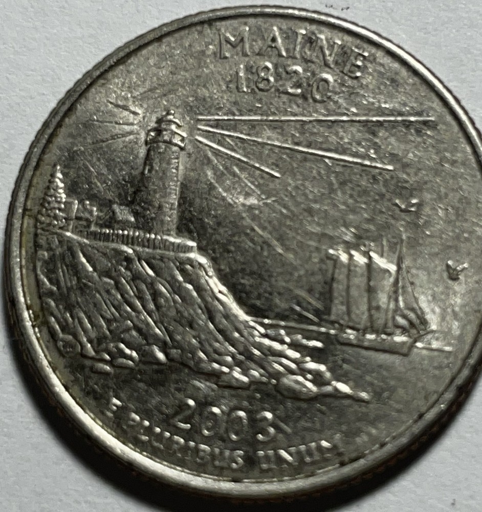2003 D Maine Statehood quarter circulated