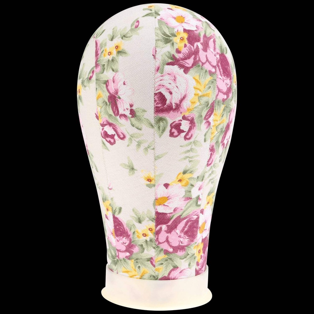 Flower Print Poly Block Canvas Head 22"