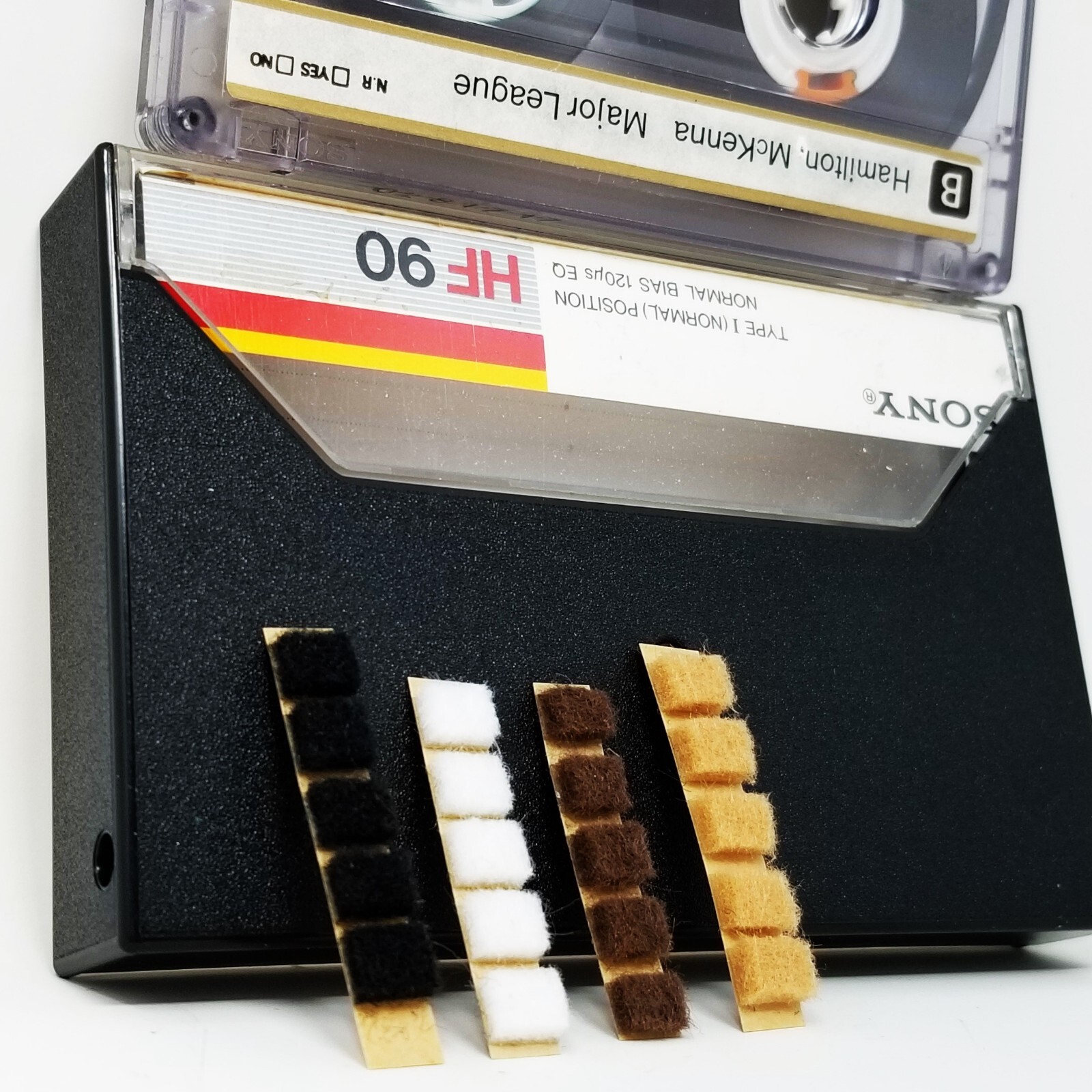 Cassette Tape Pressure Pad Repair Kit Fix - 25 Pads + Tweezers + Case + J-Card