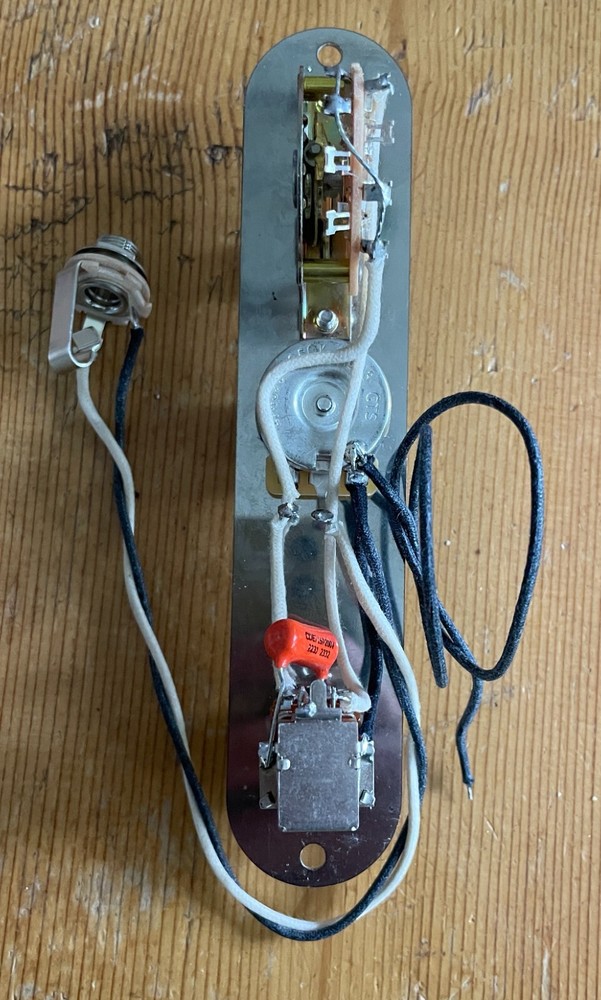 Fender Telecaster Wiring 500k CTS Orange Drop PUSH/PULL COIL SPLIT-NO PLATE