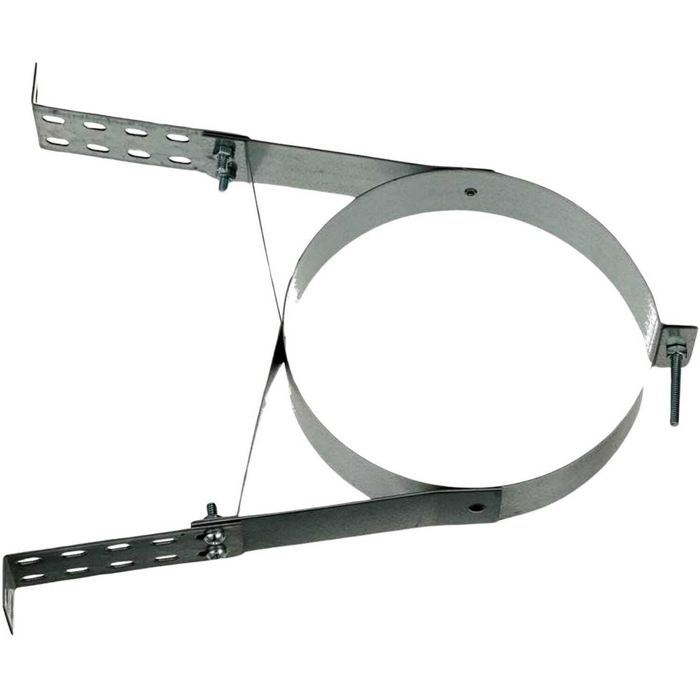 6" DuraTech Adjustable Wall Strap for Class A Chimney Pipe: 6DT-WS-AMP