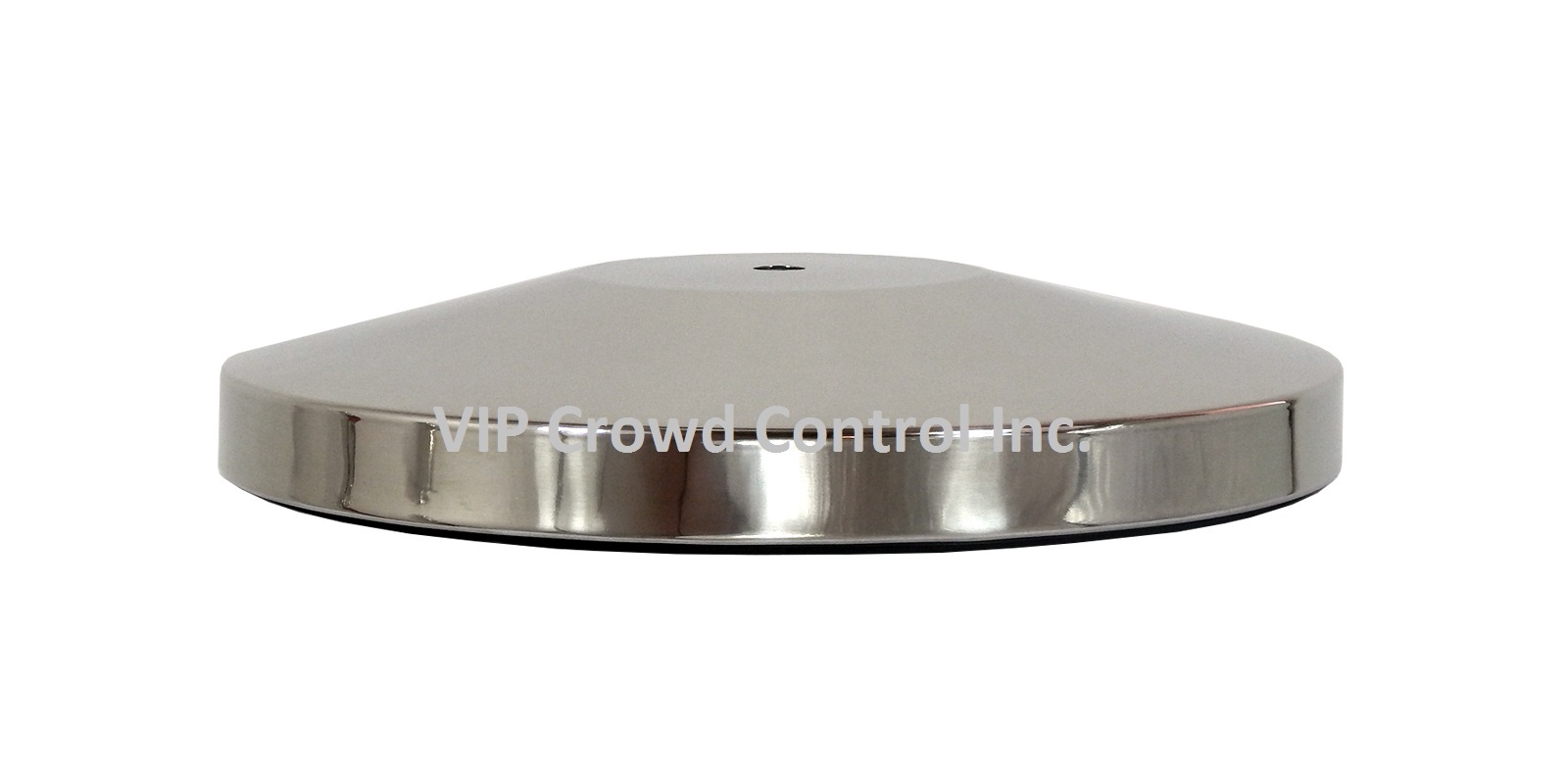 ROPE STANCHION, 10 PCS SET, CROWN TOP, MIRROR POLISH S.S. 12" DOMED BASE