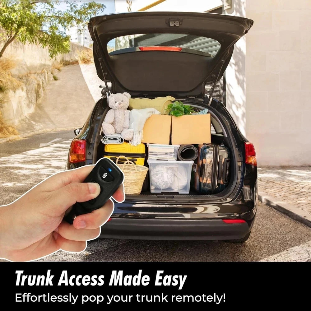 Car Keyless Entry System - Trunk Pop with Two 3-Button Remotes-Keyless Entry