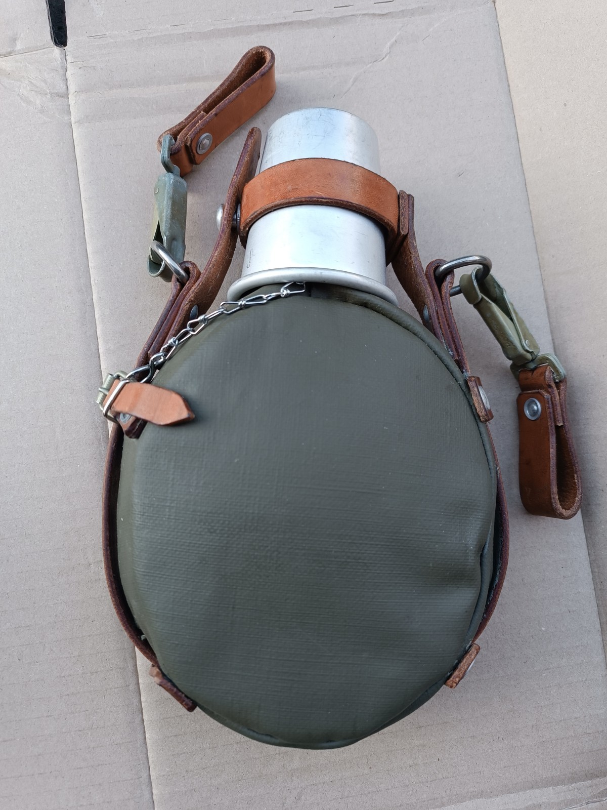 Original Swiss Medic WATER BOTTLE Canteen Flask aluminum 1972