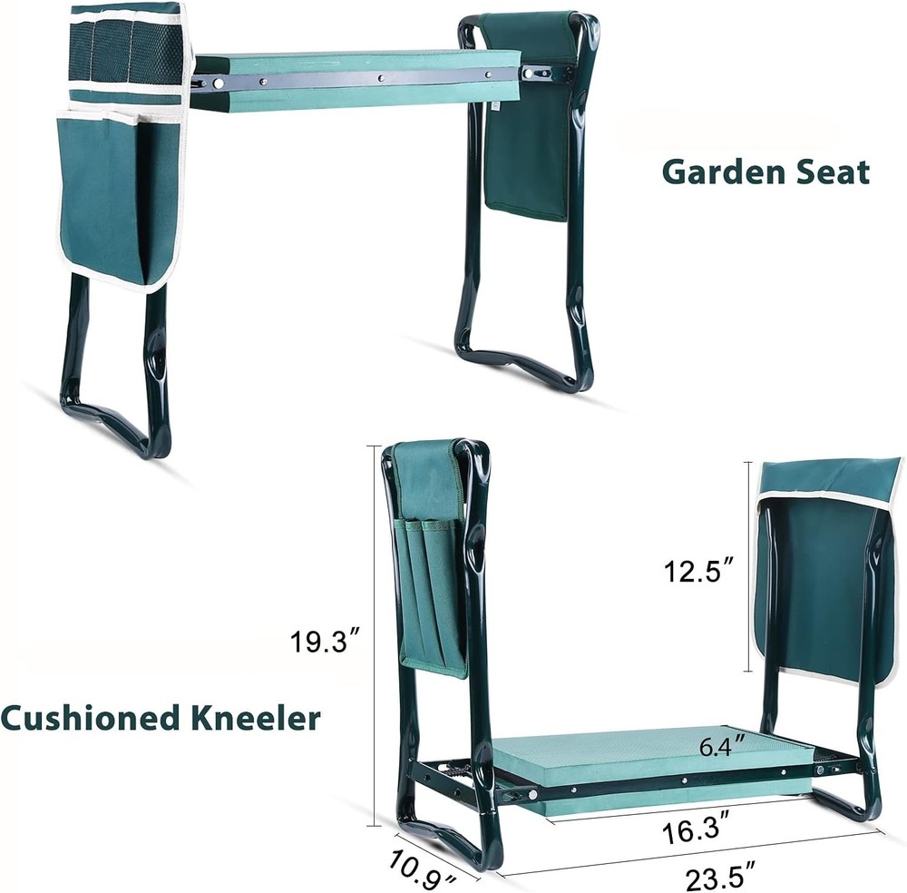 Lightweight Garden Stool with Tool Pockets
