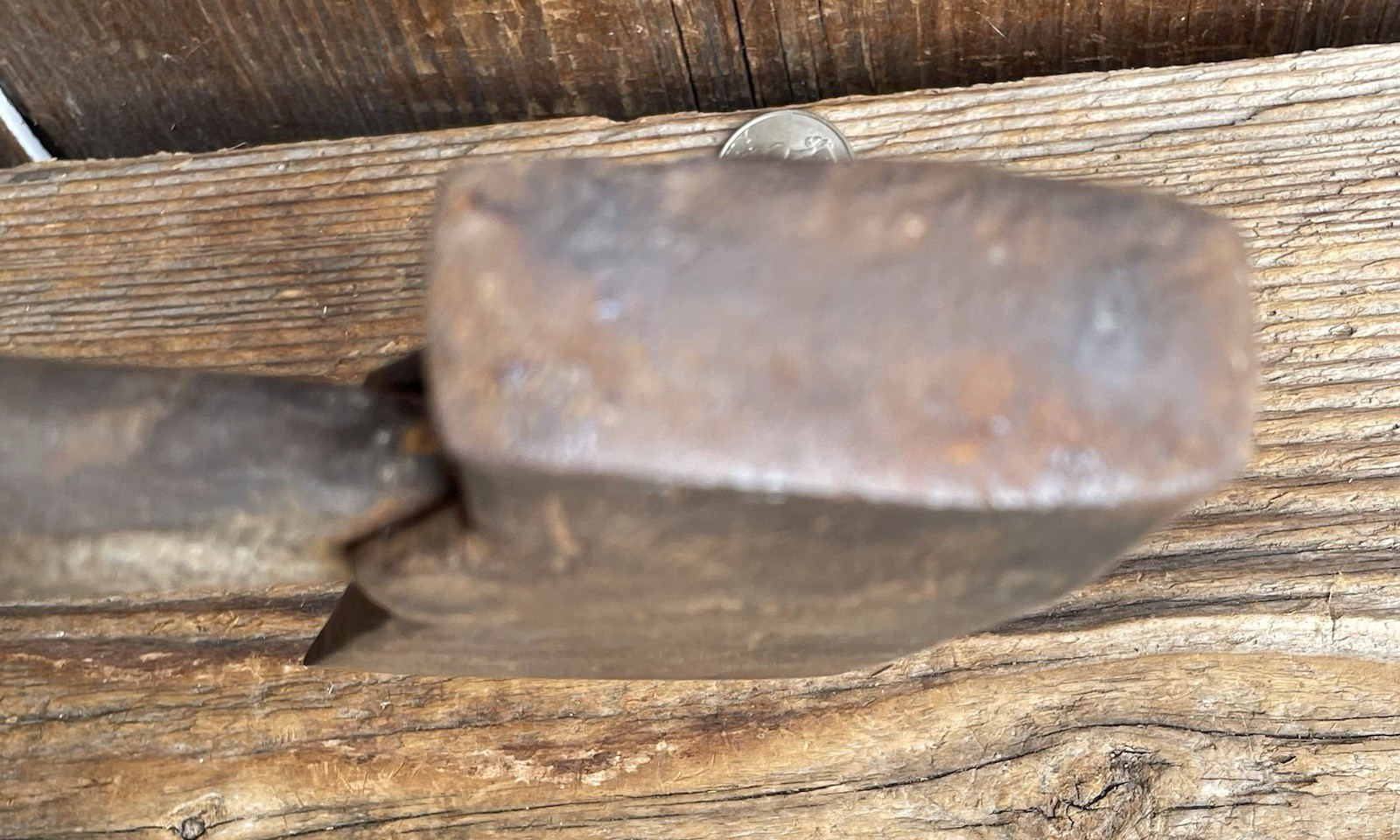 Revolutionary War 18th Century ~ Forged Iron Belt Hatchet Axe ~ Orig Handle