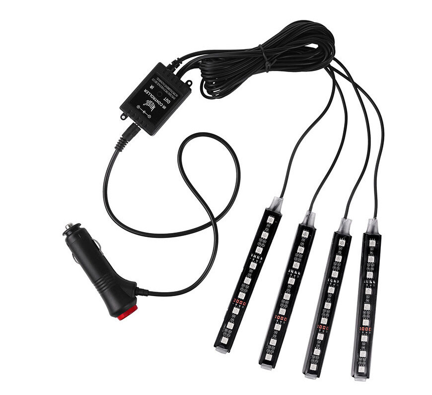 Car LED Strip Light Controller Car Interior cigarette lighter Atmosphere Lamp