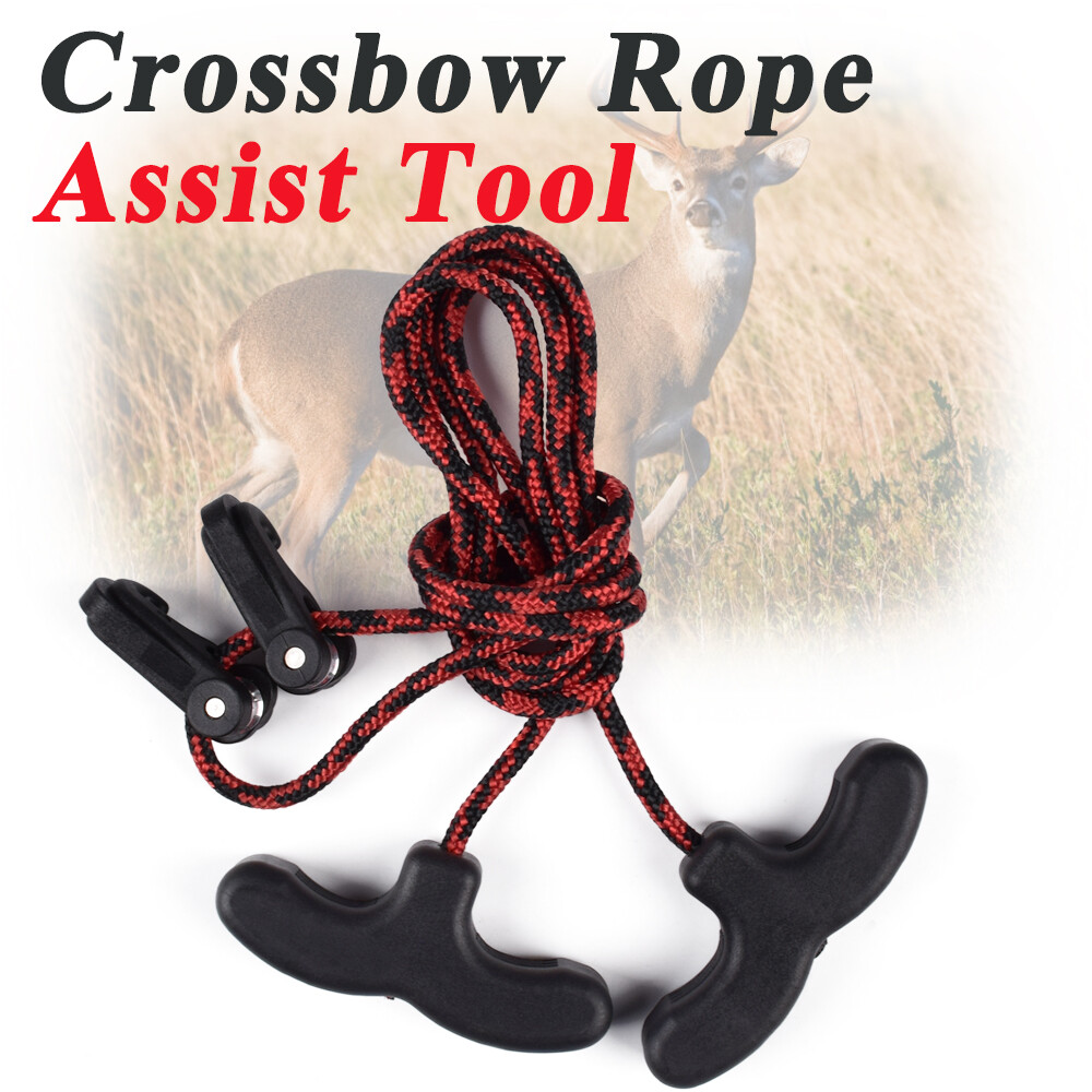 1x Crossbow Cocking Device Crossbows Cocker Rope Adjustable Handle Strings New