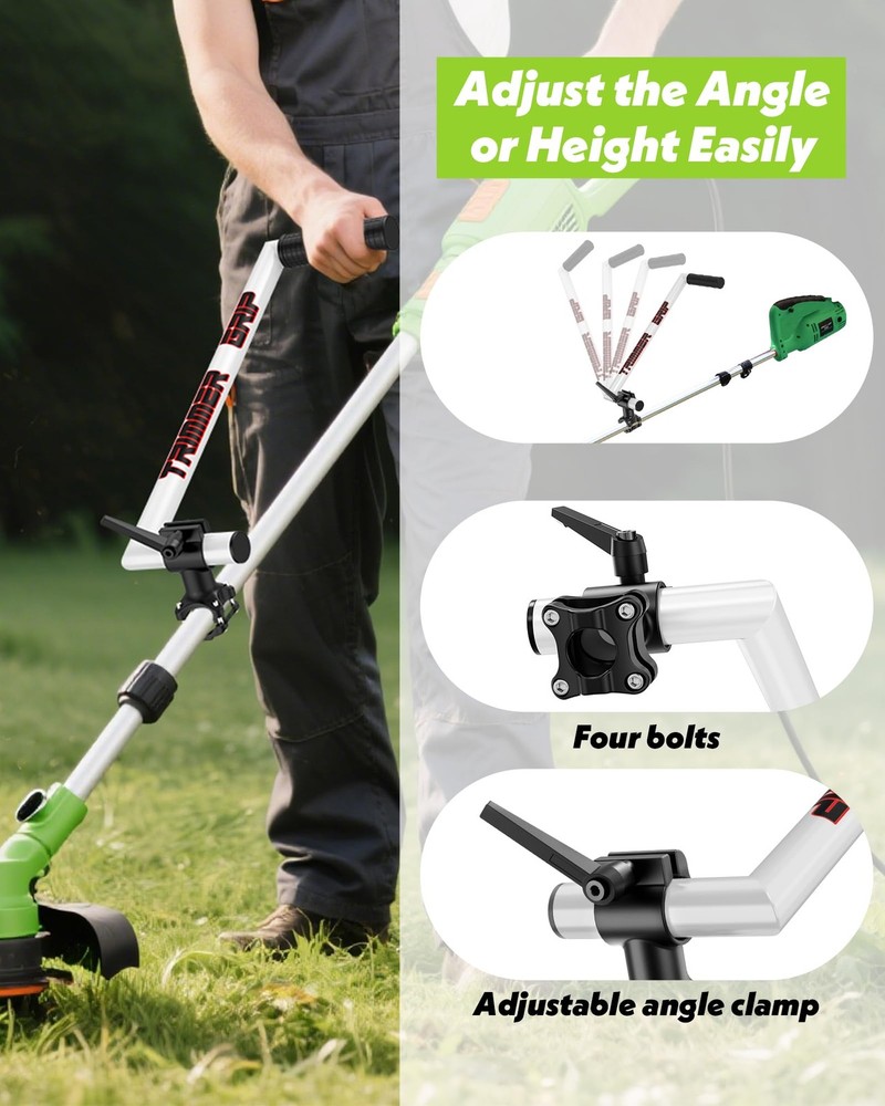 NFie Upgraded Weed Eater Handle, String Trimmer Handle Extension Back Saver, ...