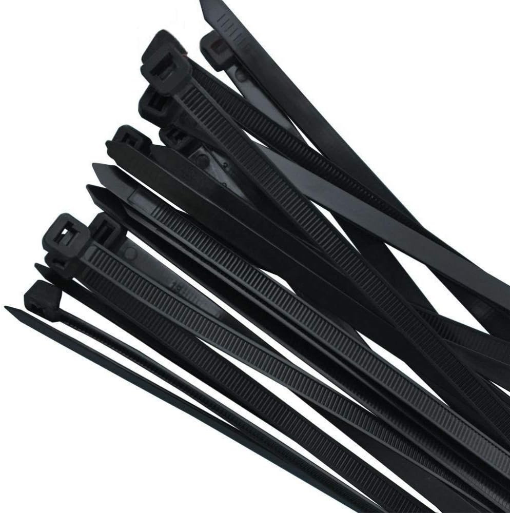 Black zip ties large Cable Nylon 16 inch long Zip Medium,